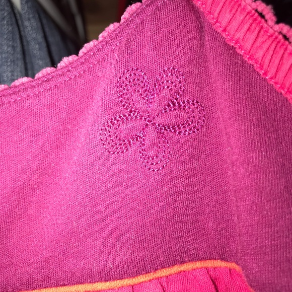 Pink & burgundy button up tank top size M - Picture 4 of 4